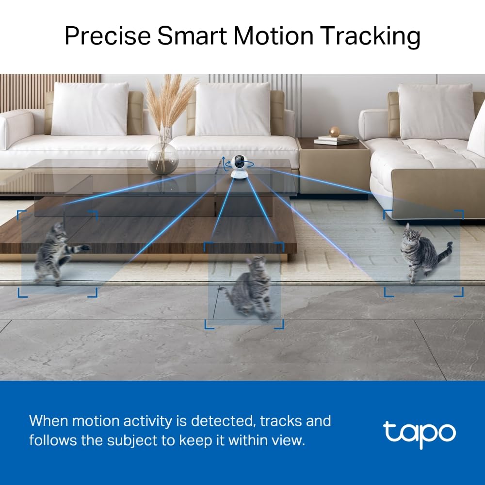 Tapo C211 2K 3MP Pan/Tilt Indoor Security Camera Pet Camera CCTV Camera