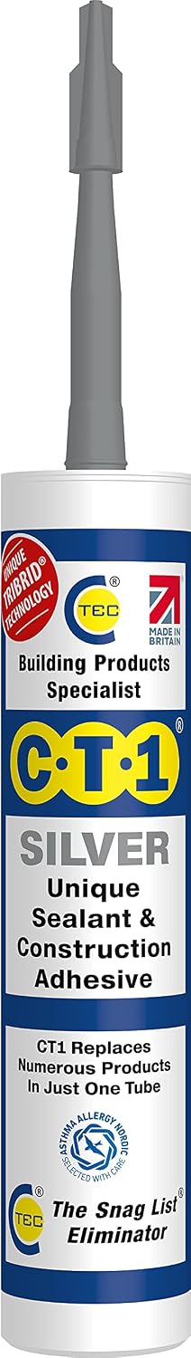 CT1 CT1SILVER Silver TRIBRID® Multi Purpose Sealant & Adhesive - 290ml