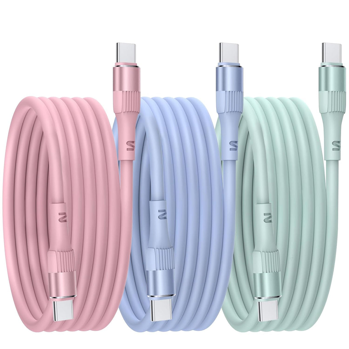 Nebite USB C Charger Cable 60W 3M 3PACK, USB C to USB C Cable