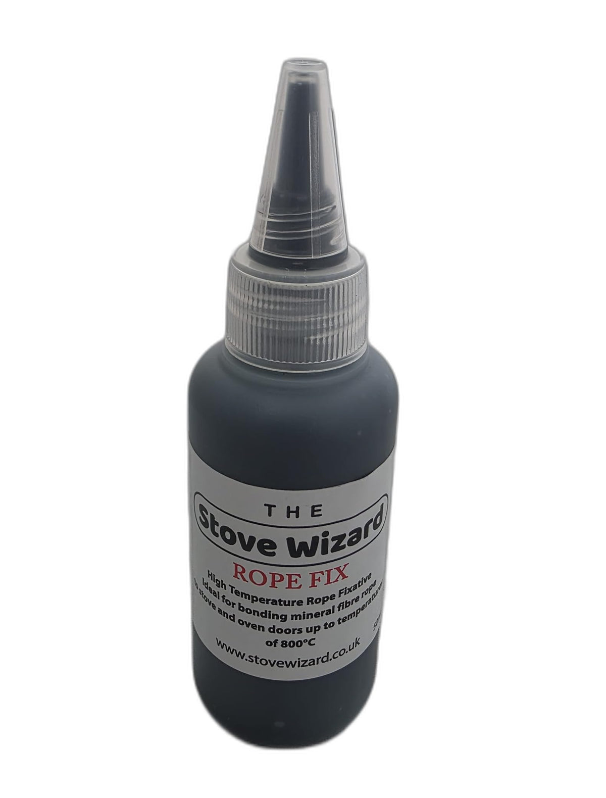 Stove Rope Kit 10mm x 2.5m Black 50ml Glue 100mm Tape