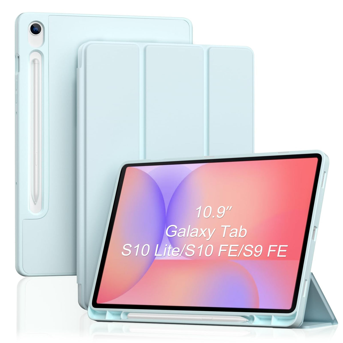 ProCase for Galaxy Tab S10 Lite/S10 FE/S9 FE 10.9" with S Pen Holder -Green