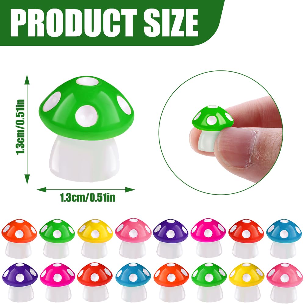 DIYDEC 24pcs Luminous Christmas Mini Resin Tree Figures Toys