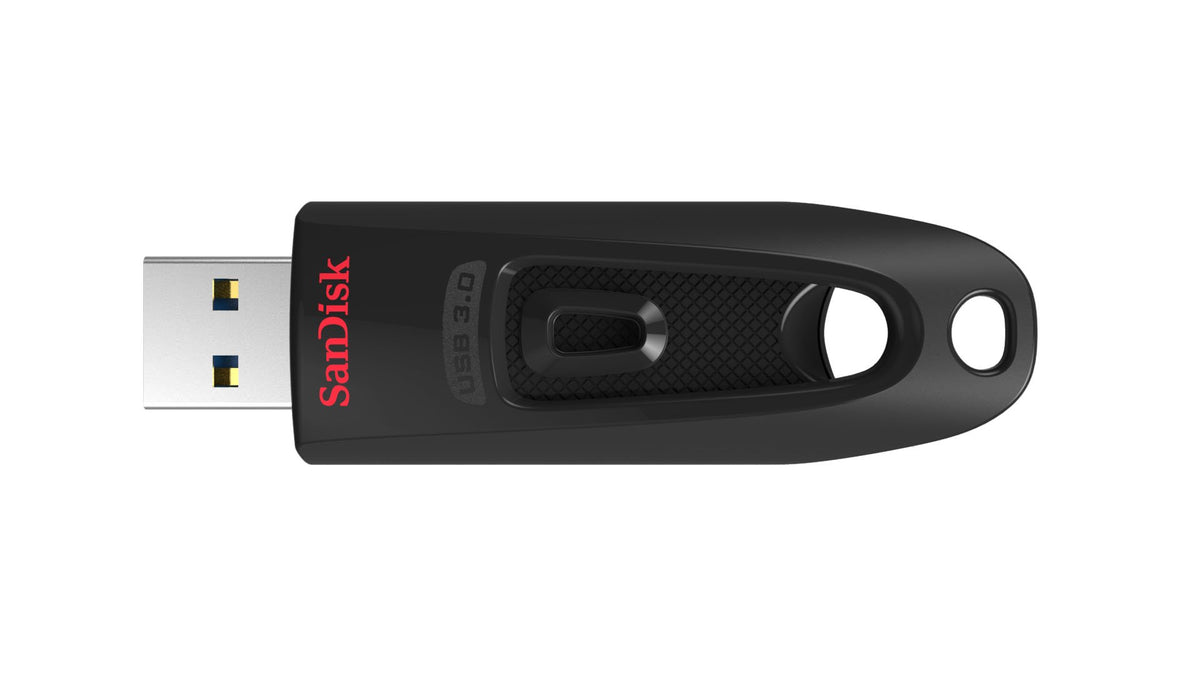 SanDisk 32GB Ultra USB 3.0 Flash Drive, USB stick, memory stick with transfer speeds up to 130MB/s, Password protection, RescuePRO Deluxe software for data recovery, Triple Pack, Black