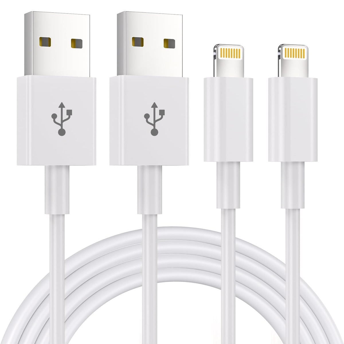 2Pack 1M iPhone Charger Cable[Apple MFi Certified] USB to Lightning Cable