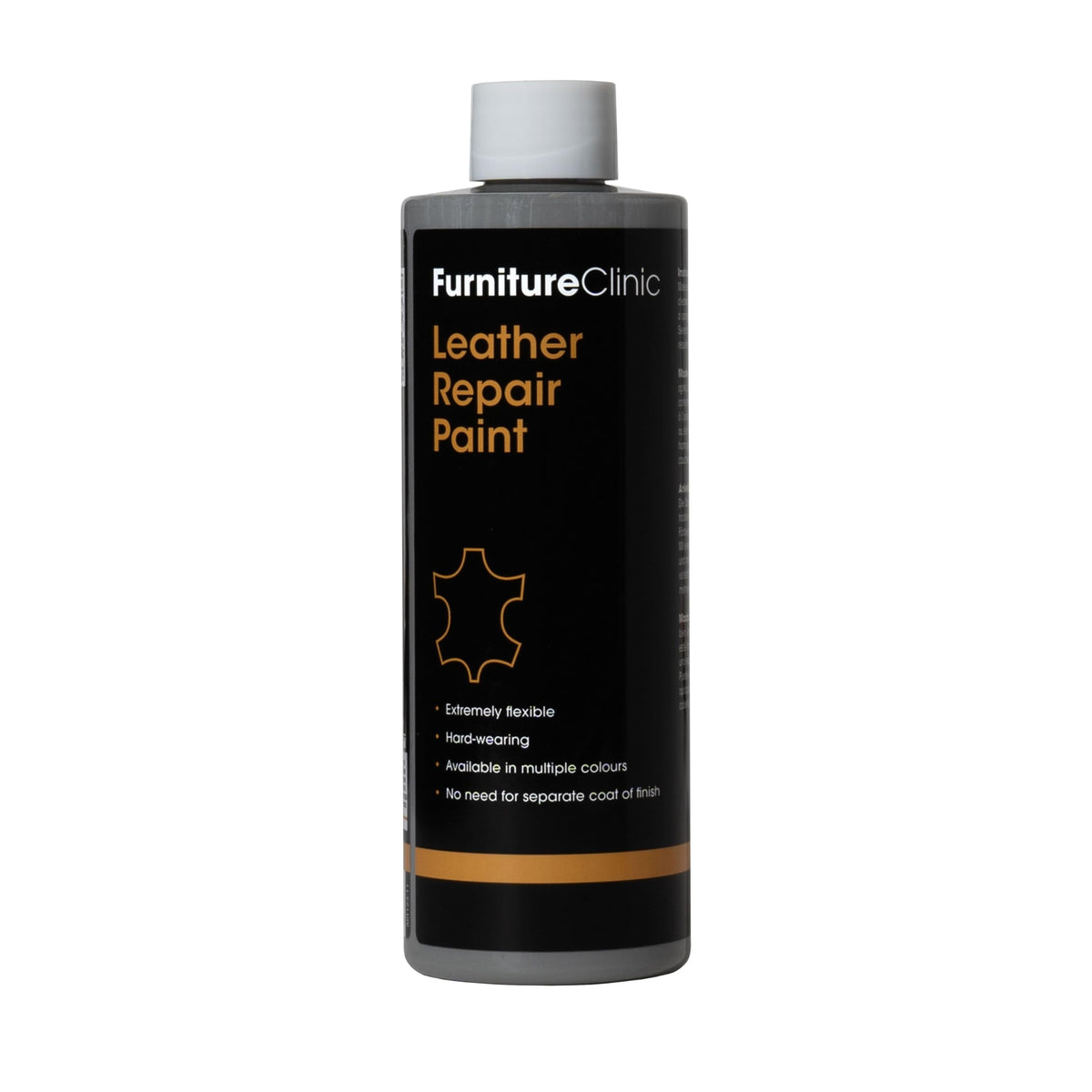 Furniture Clinic Leather Repair Paint & Dye | Self Seal Colourant for Quick and Easy Leather Repair | Suitable for Sofas, Car Seat, Shoes, Handbag, and More - Dark Brown, 250ml