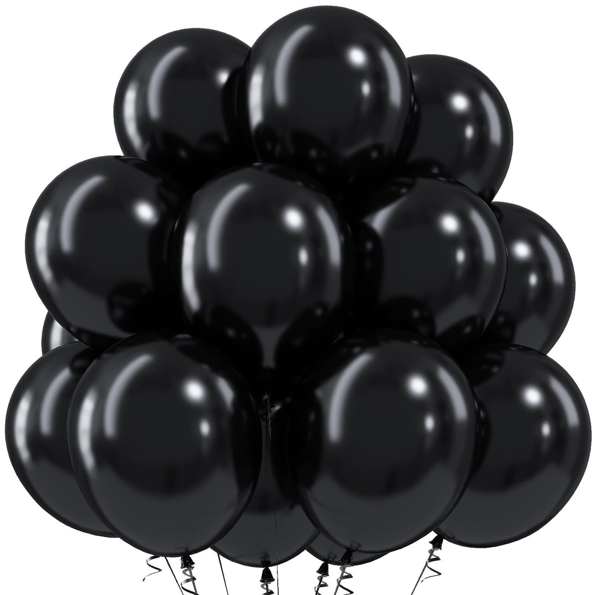Togvu Black Balloons, 50Pack 5 Inch Small Mini Black Latex Party Balloons