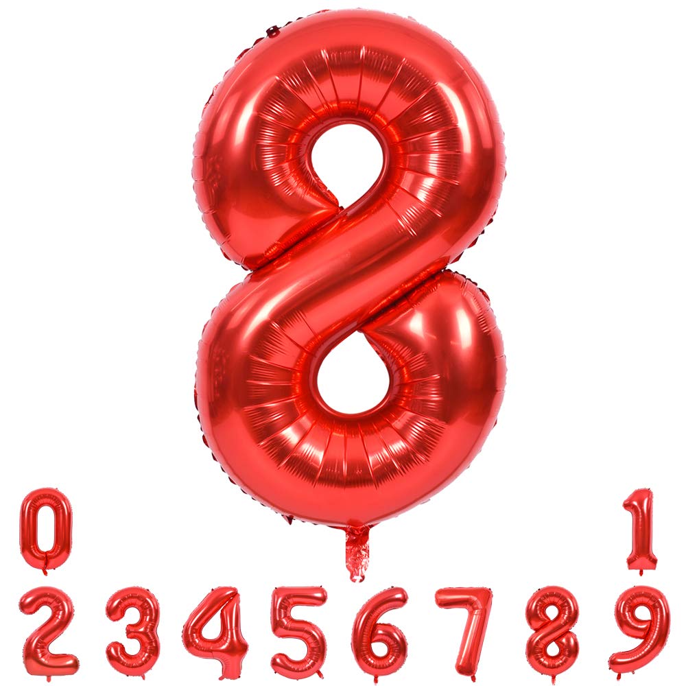 TONIFUL 40 Inch Pastel Purple Number 1 Balloon – Big Lilac Mylar Foil Number Balloons for Anniversary Girl's 1st Birthday, Lavender Gender Neutral Baby Shower, Butterfly Theme Party Decorations
