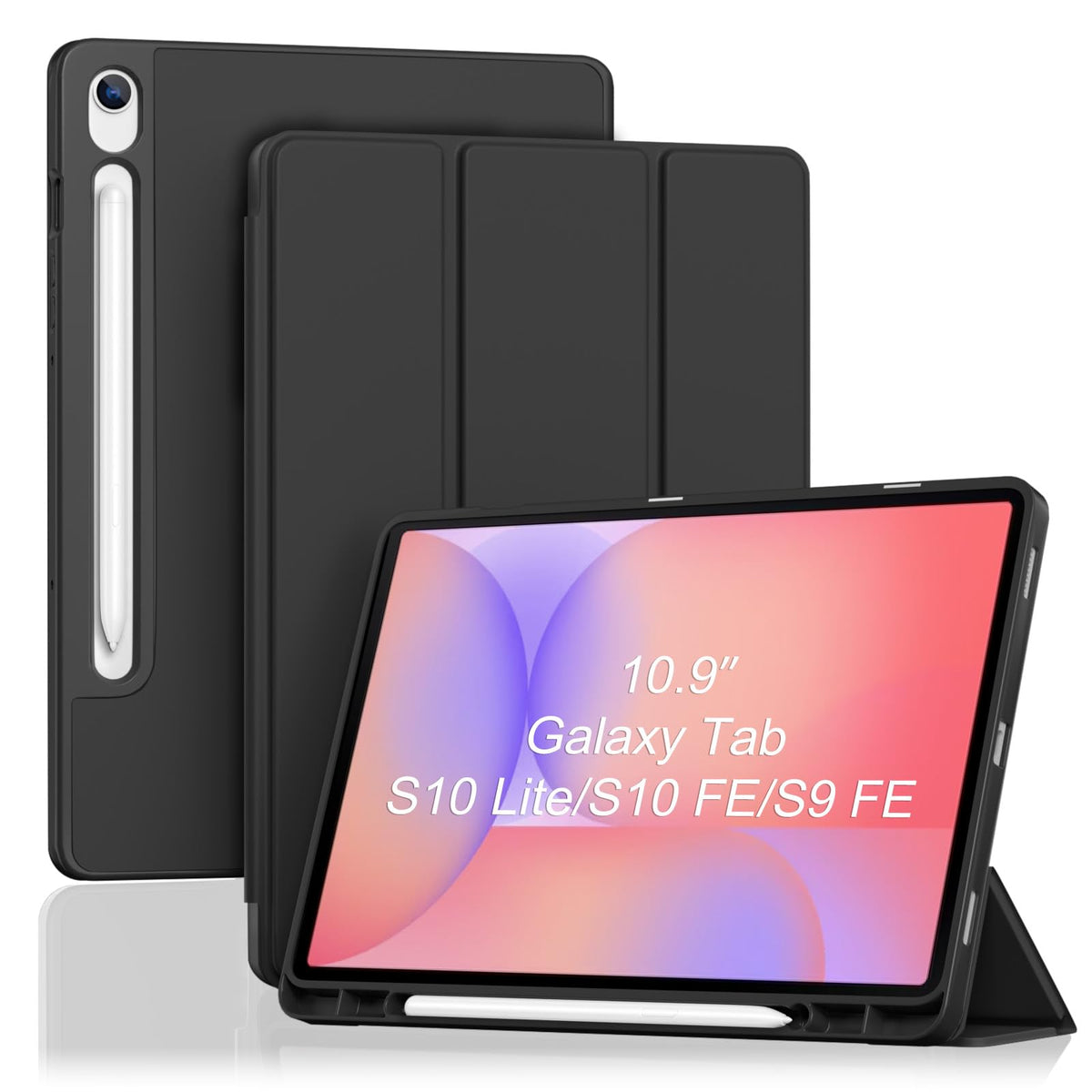 ProCase for Galaxy Tab S10 Lite/S10 FE/S9 FE 10.9" with S Pen Holder -Green