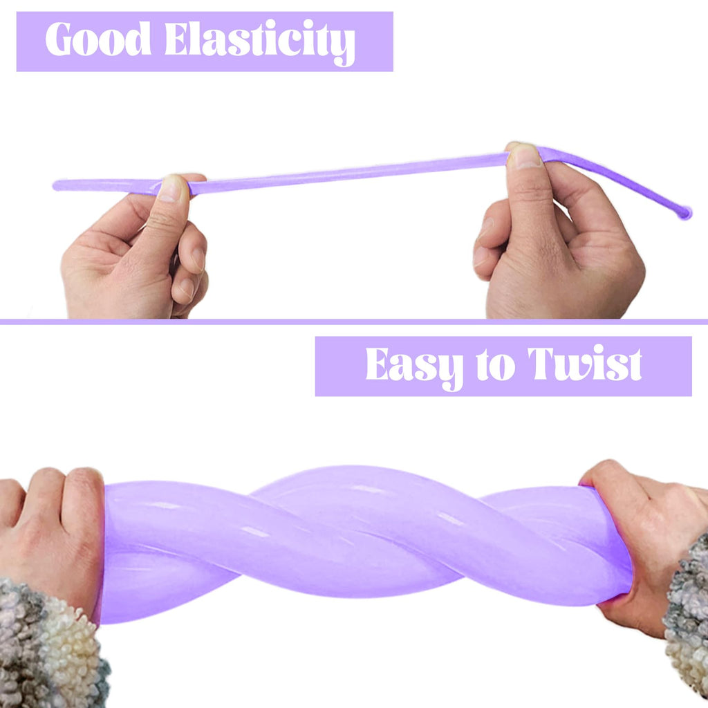 ASIYUHY 260 Balloons Clear Long Balloons 100 Pack Twisting Animal Balloon