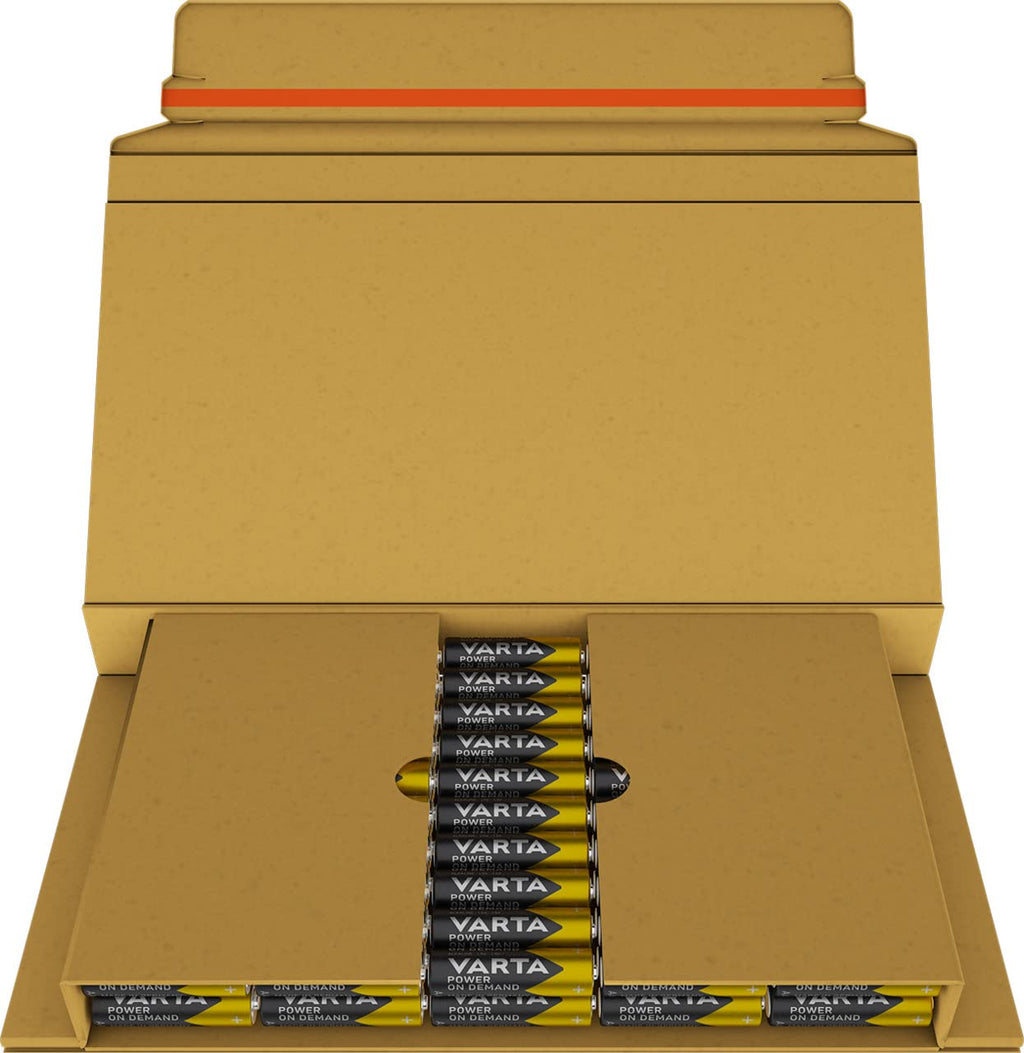 VARTA Batteries AA, Pack of 40, Power on Demand, Alkaline, 1.5 V