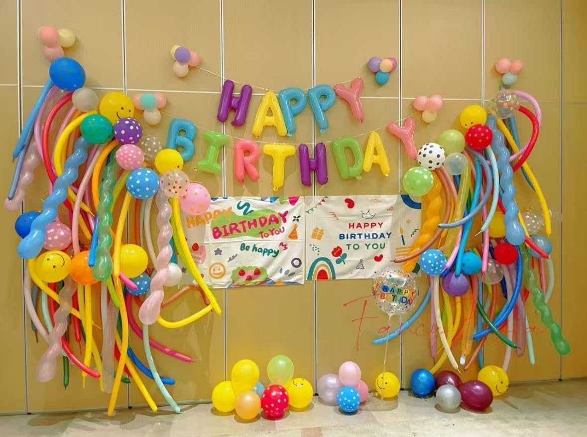 260 Balloons - Clear Long Balloons for Tying Balloon Arch & Balloon Ties