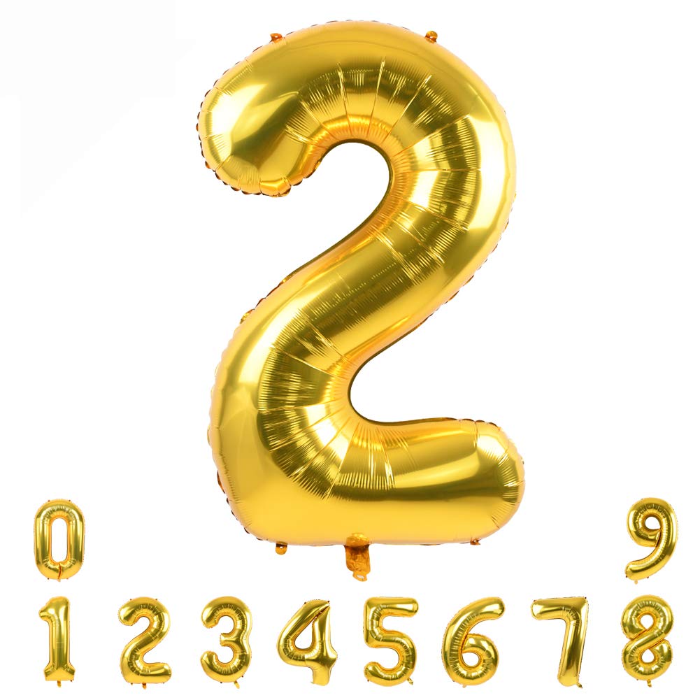 TONIFUL 40 Inch Pastel Purple Number 1 Balloon – Big Lilac Mylar Foil Number Balloons for Anniversary Girl's 1st Birthday, Lavender Gender Neutral Baby Shower, Butterfly Theme Party Decorations