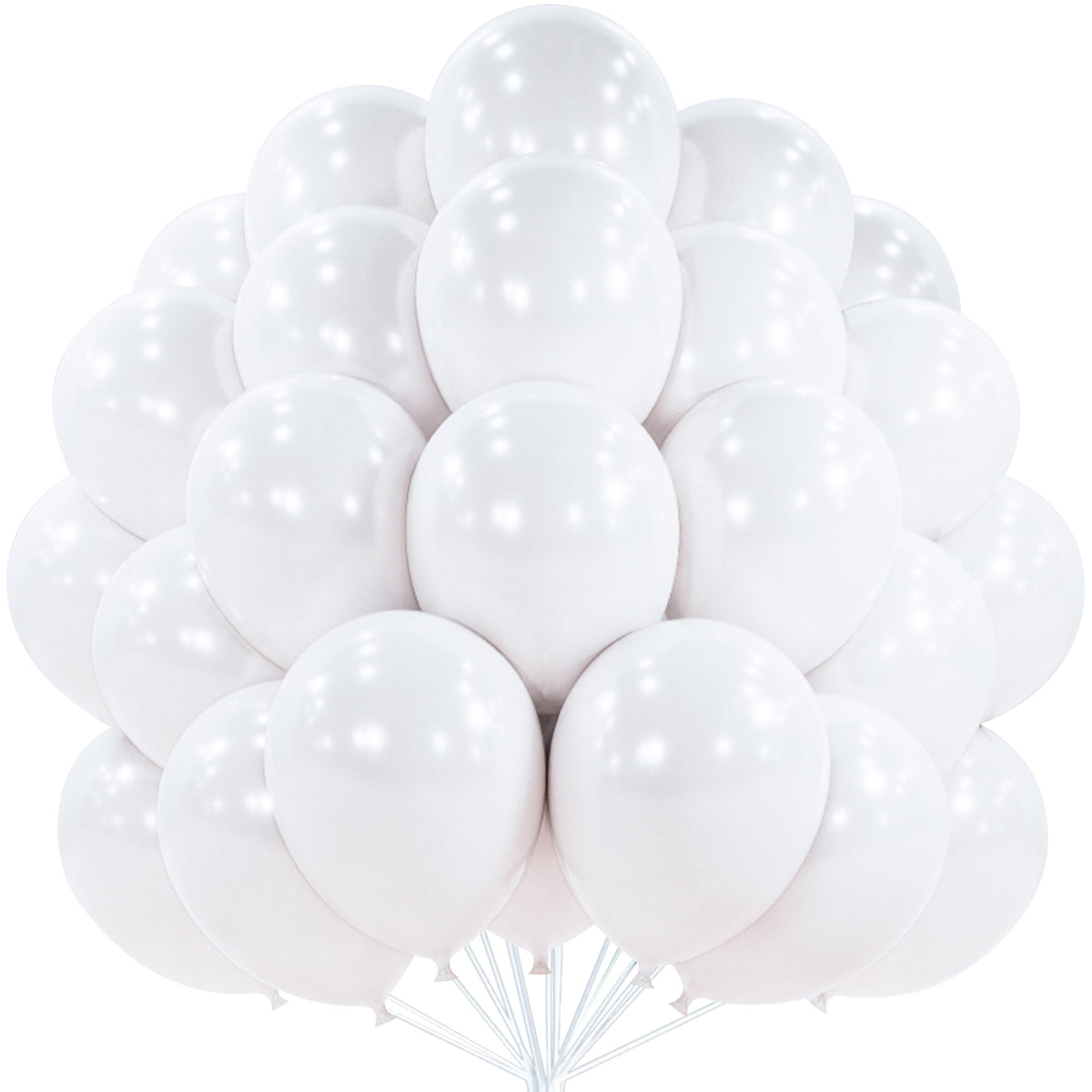 PartyWoo Light Blue Balloons 101pcs Baby Pastel Sky Aqua Blue Color 12 Inch