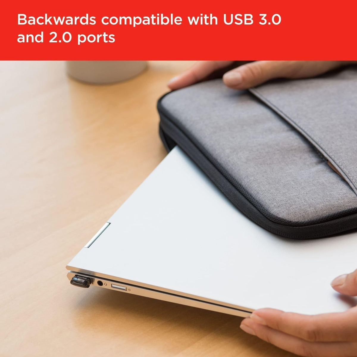 SANDISK Ultra Fit 128GB, USB-A Flash Drive, Up to 400MB/s Read Speeds