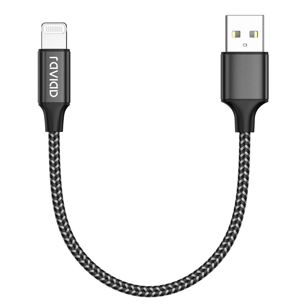 RAVIAD USB to Lightning Cable Short 30CM MFi Certified iPhone Charger Cable