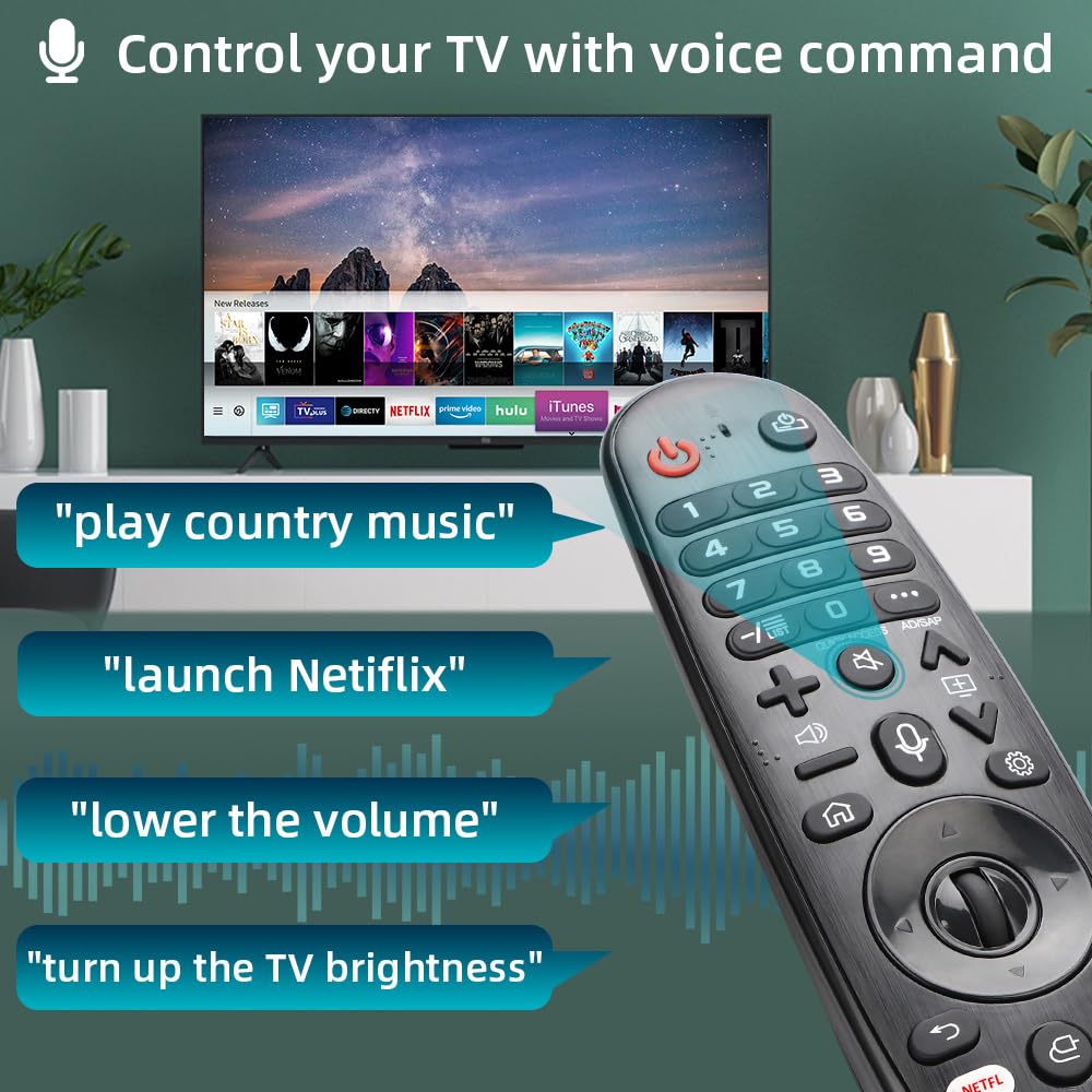 for-LG-Magic-Remote, Gvirtue Solar Voice Remote Control for-LG-Smart TV