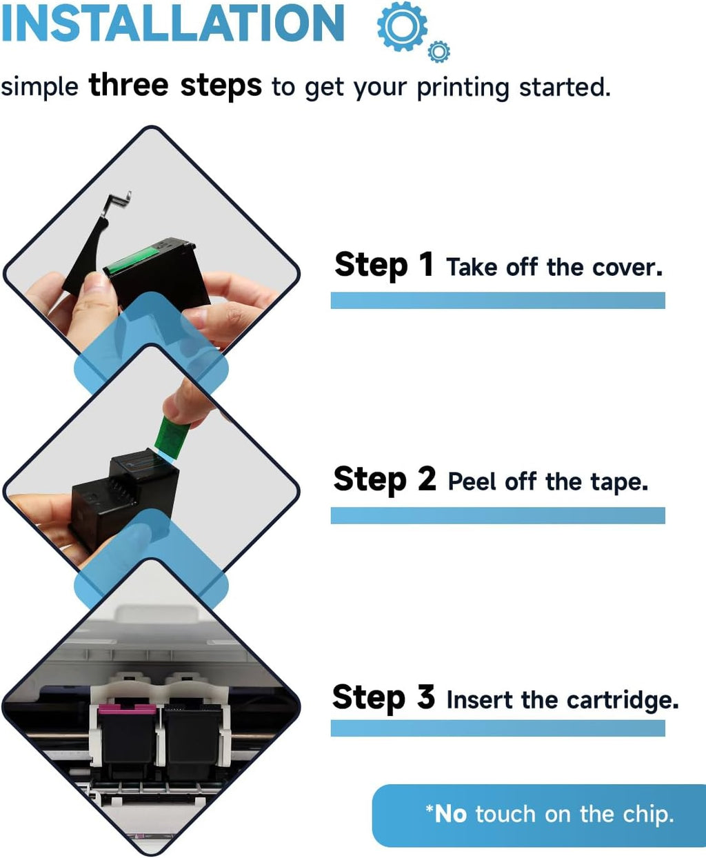 304 XL Ink Cartridges BK/CMY- 750/450+ Pages, Replacement for HP 304 Ink Cartridges Black and Colour Original, Printer Ink 304 High Yield for Envy 5010 5020 5030 5032 5000 DeskJet 3760 2630 2620 2600