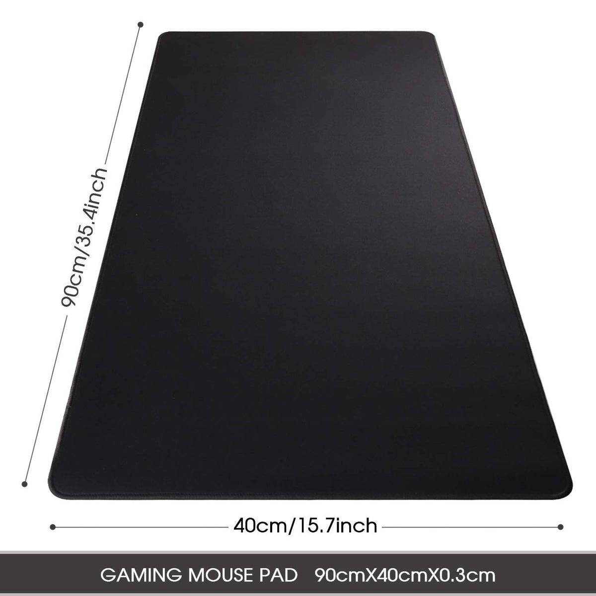 Gaming Mouse Mat Desk Office Mouse Pad Large Size 800x300x3mm Comfortable Mousepad with Smooth Cloth Surface, Improved Precision and Speed (80x30 Black)