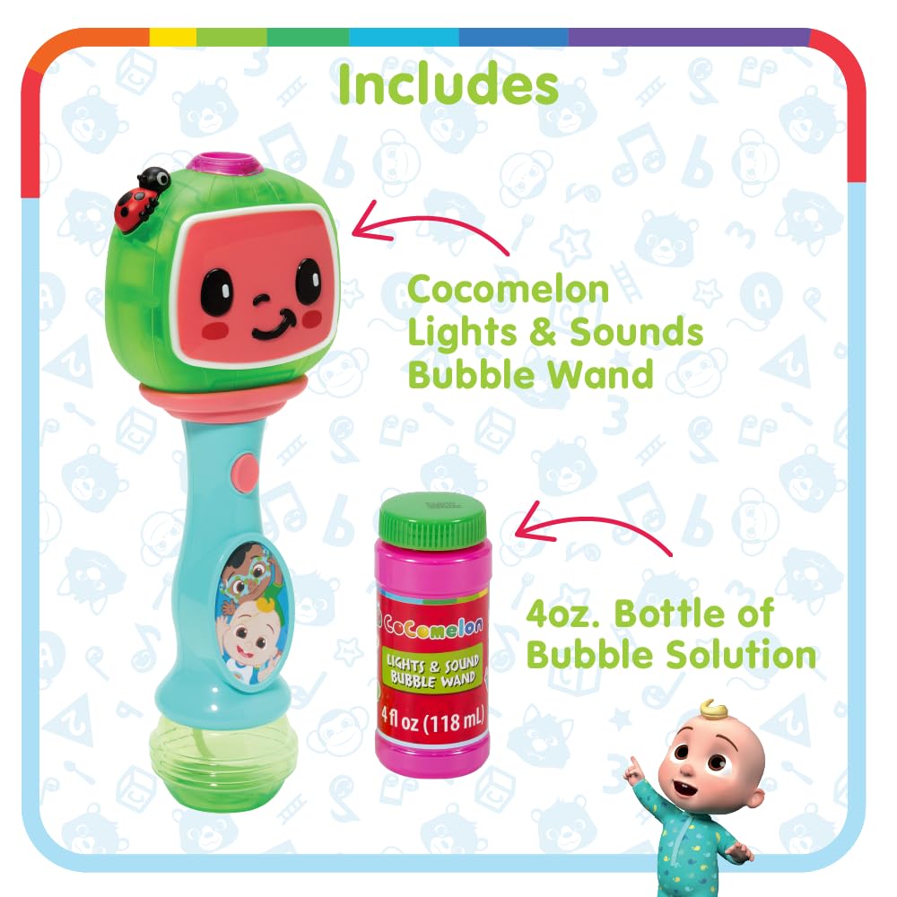 Little Kids Disney Mickey Mouse Light and Sound Musical Bubble Wand, Includes Bubble Solution, Multi (20511)
