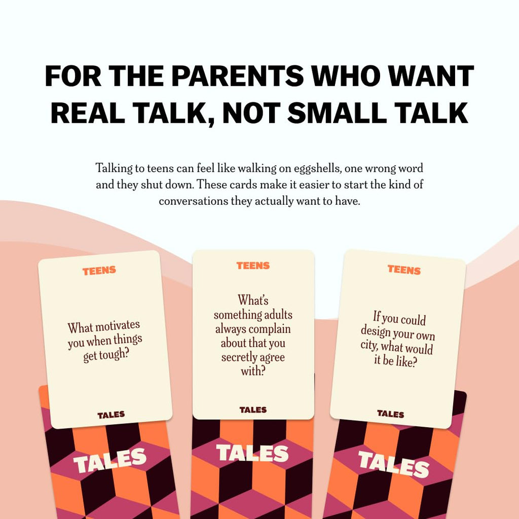 TALES 150 Conversation Cards, Family Edition, Create Meaningful Connections