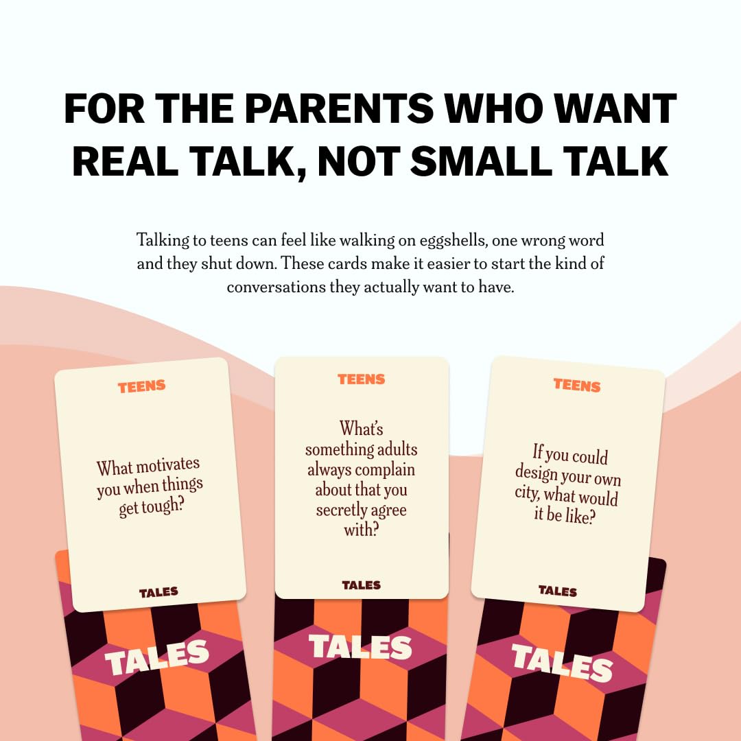 TALES 150 Conversation Cards, Family Edition, Create Meaningful Connections
