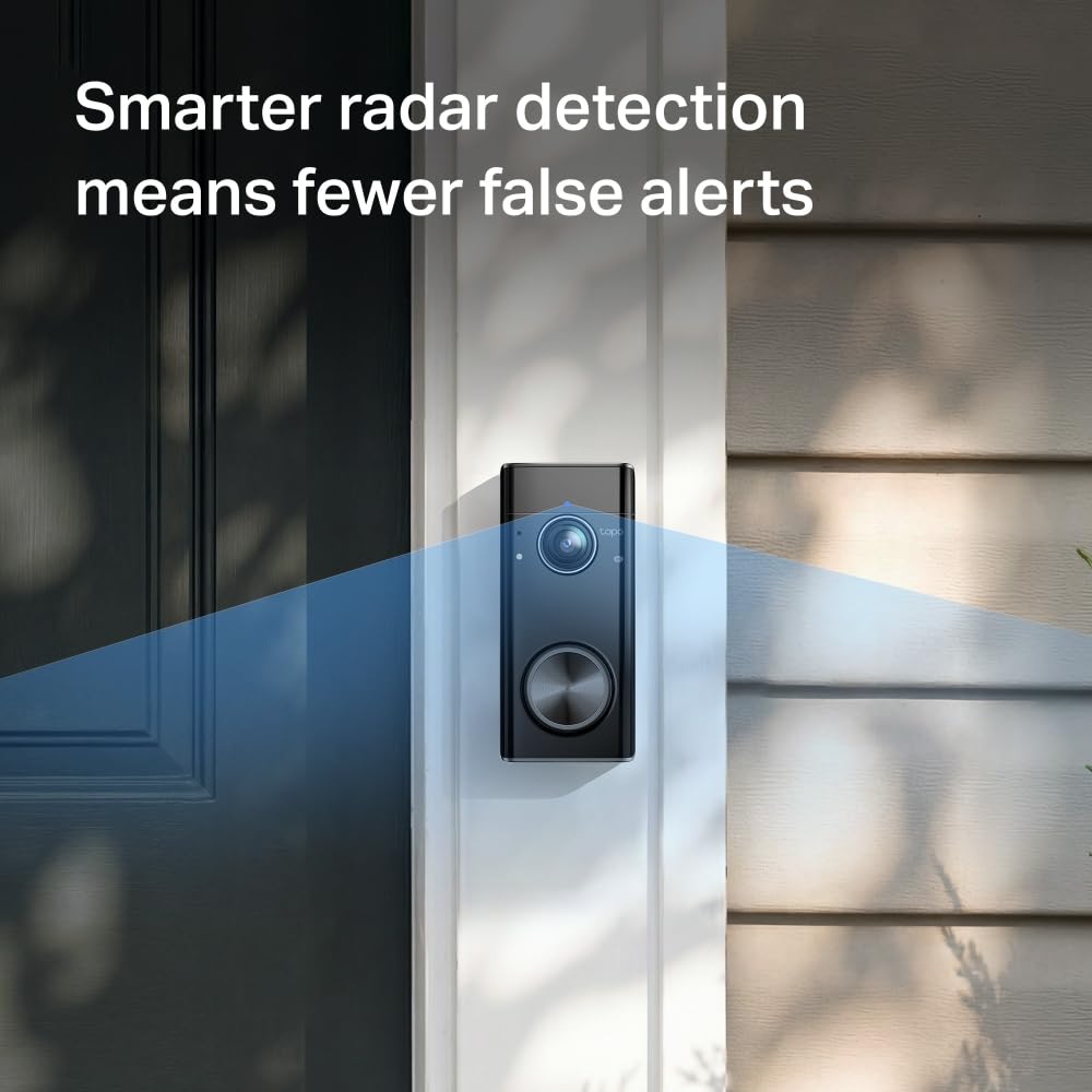 Tapo TD21 2K 3MP Battery Doorbell Camera Wireless, Colour Night, IP65