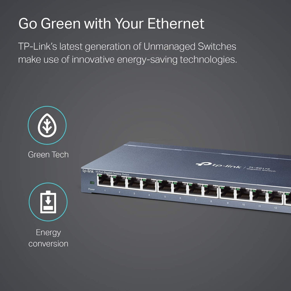 TP-Link TL-SG105S 5-Port Gigabit Network Switch, Metal Ethernet Splitter