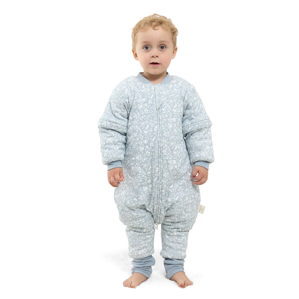 Mosebears Baby Sleeping Bag, 2.5 TOG Baby Sleep Sack with Legs,Winter Sleeping Bag with Removable Sleeves