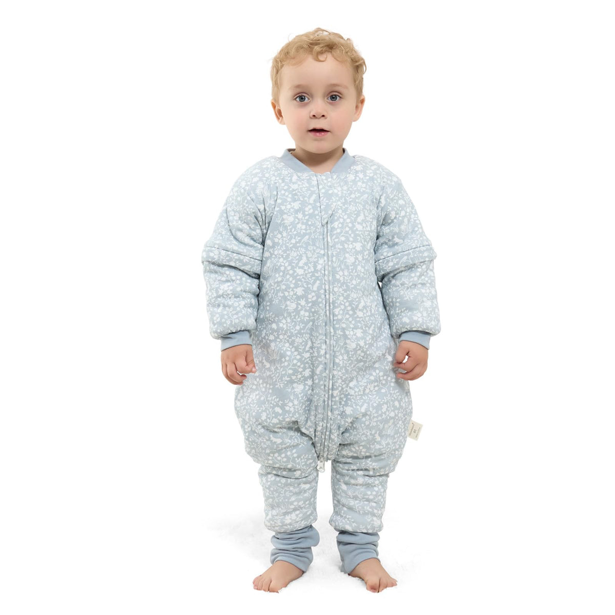 Mosebears Baby Sleeping Bag, 2.5 TOG Baby Sleep Sack with Legs,Winter Sleeping Bag with Removable Sleeves