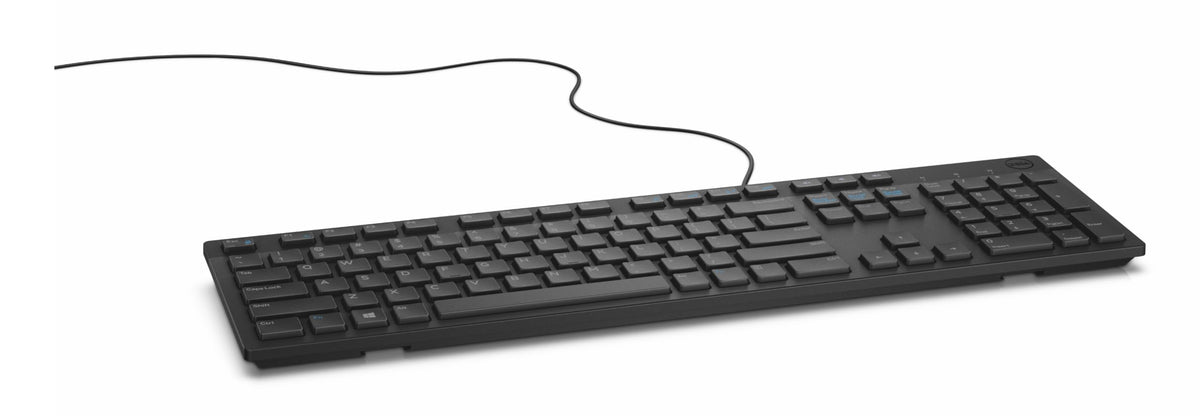 Dell Multimedia Wired Keyboard KB216, Spill Resistant, Quiet Keys, Black