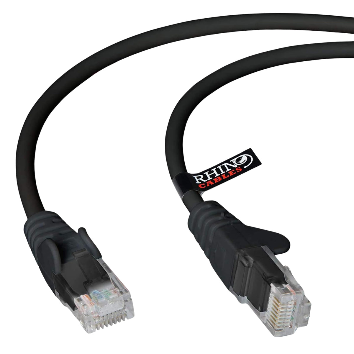 rhinocables CAT 5e High-Speed Ethernet Cable - Reliable LAN Network RJ45 Cable for Fast Internet & Data Transfer | Durable WiFi Broadband Cable for Gaming & Streaming, (10m, Grey, Pack of 3)