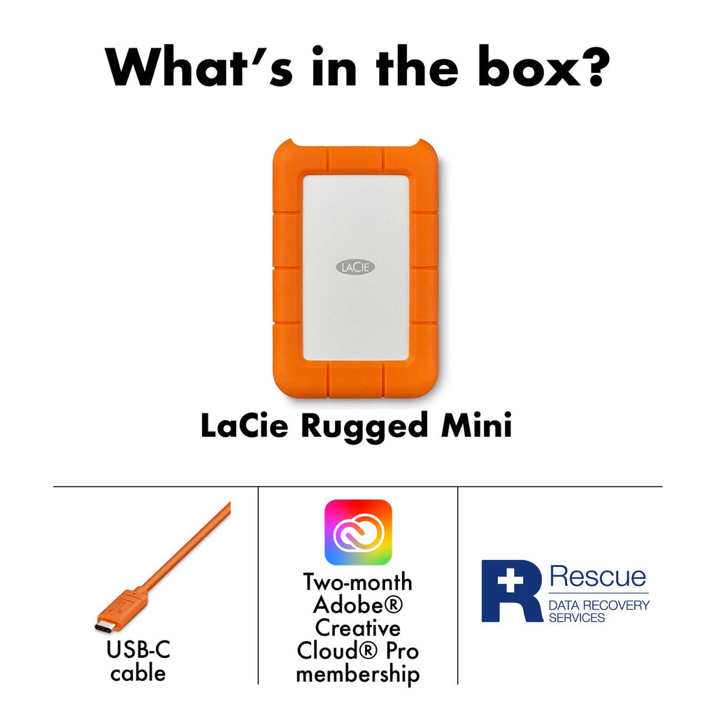 LaCie 2TB Rugged Secure | USB-C (STFR2000403)