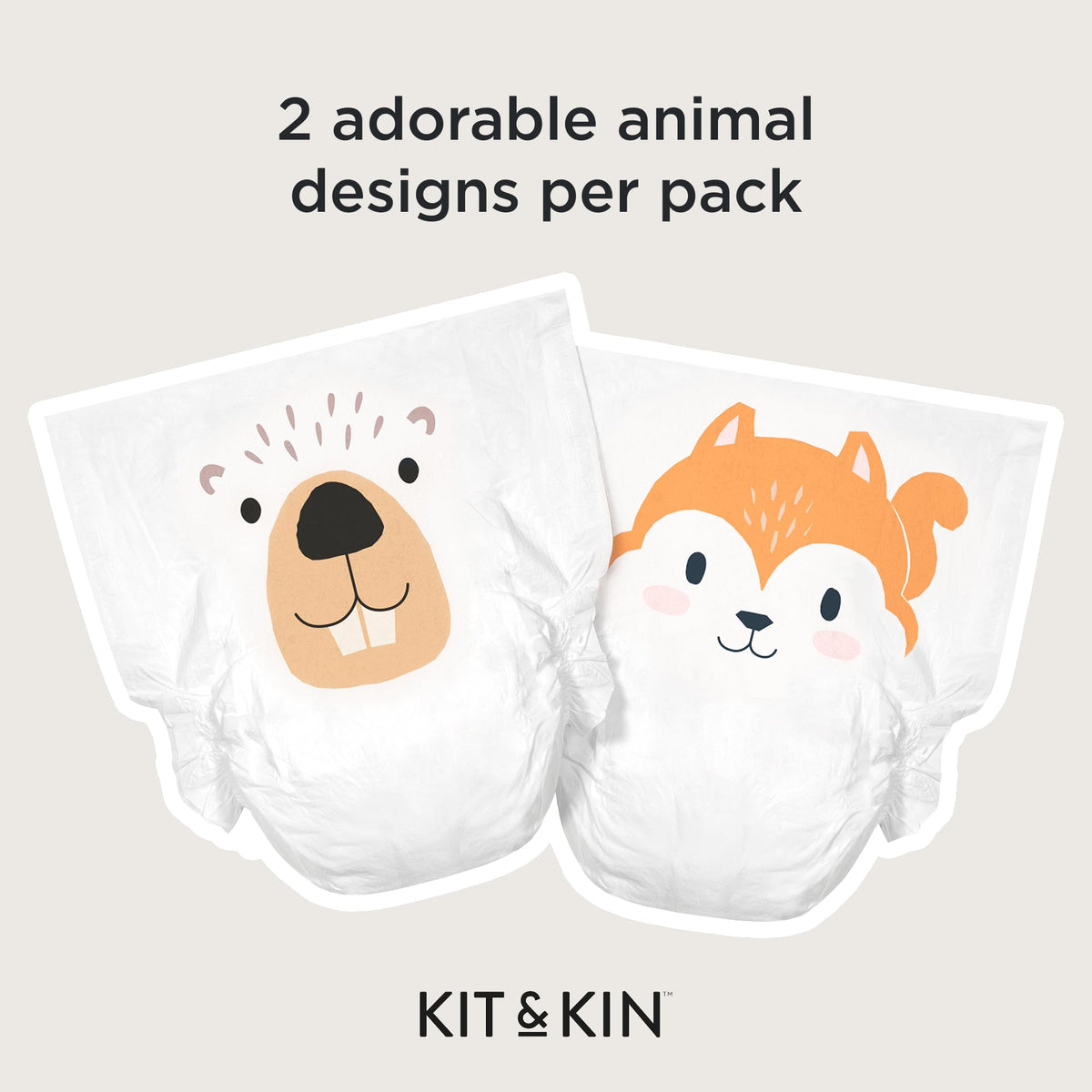 Kit & Kin Premium Baby Nappies Size 2, 4-8 kgs / 9-18 lbs, Pack of 152