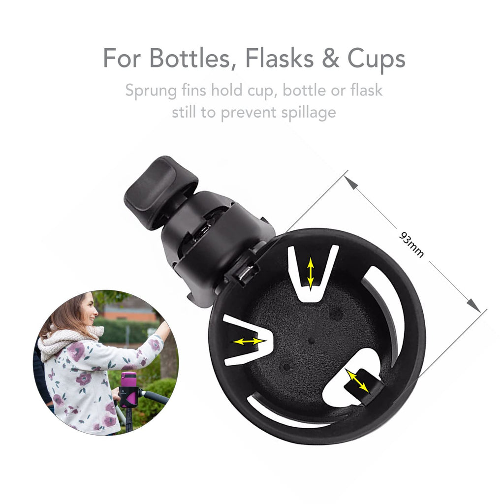 LittleLife Buggy And Pushchair Universal Cup & Phone Holder
