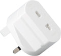 Toothbrush Adaptor Plug UK Charger Adapter Shaver Socket 2 Pin to 3 Pin Electric for Razor Plugs Bathroom Two to Three Prong Charging Tooth Brush Plugs Adapters Electrical Shaving (White)