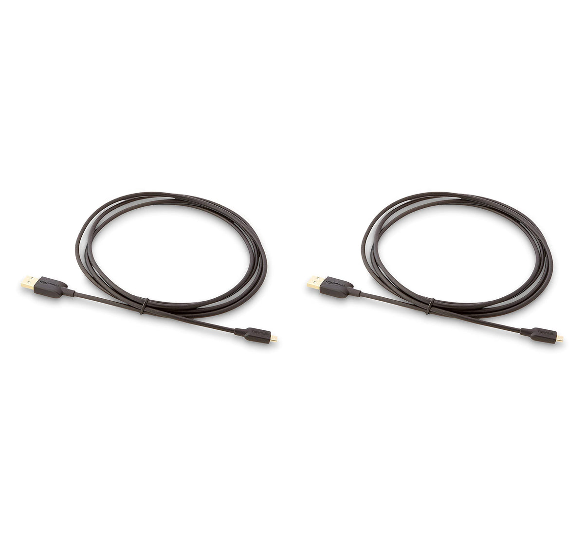 Amazon Basics 5-Pack Micro USB Cable, USB 2.0, 3 m, Black