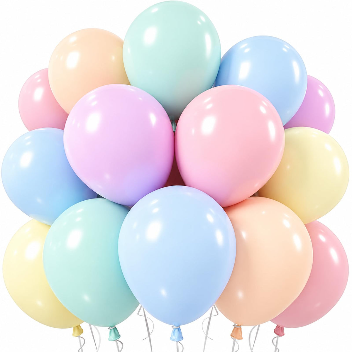 Jobkoo Dusty Pink Balloons, 12 Inch 50 Pcs Boho Blush Pink Latex Balloon