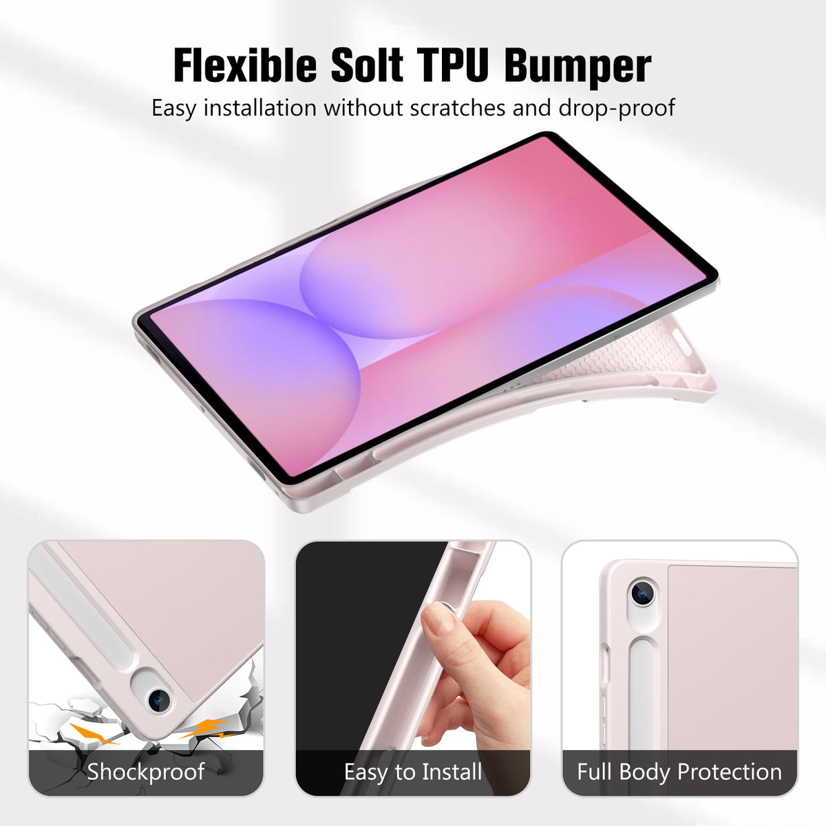 ProCase for Galaxy Tab S10 Lite/S10 FE/S9 FE 10.9" with S Pen Holder -Green