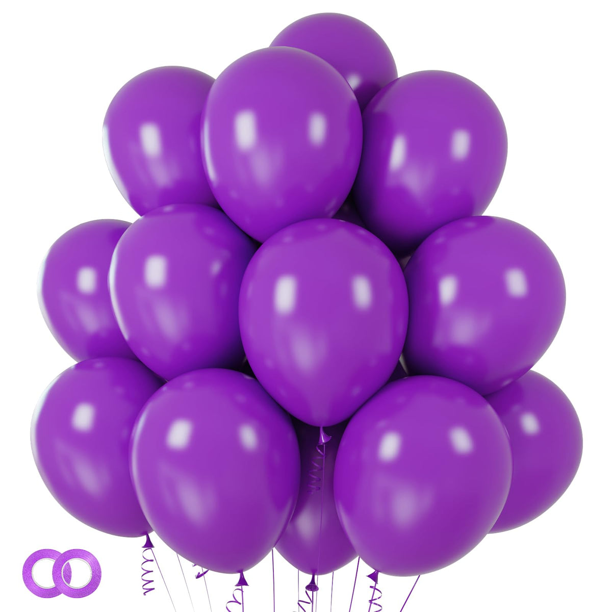 ASIYUHY Yellow Balloon 12 inch 100 Pack Thick Latex Helium Balloons