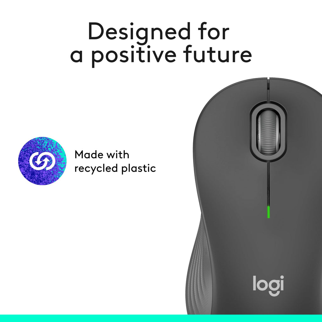 Logitech Signature M650 L Full Size Wireless Mouse - For Large Sized Hands