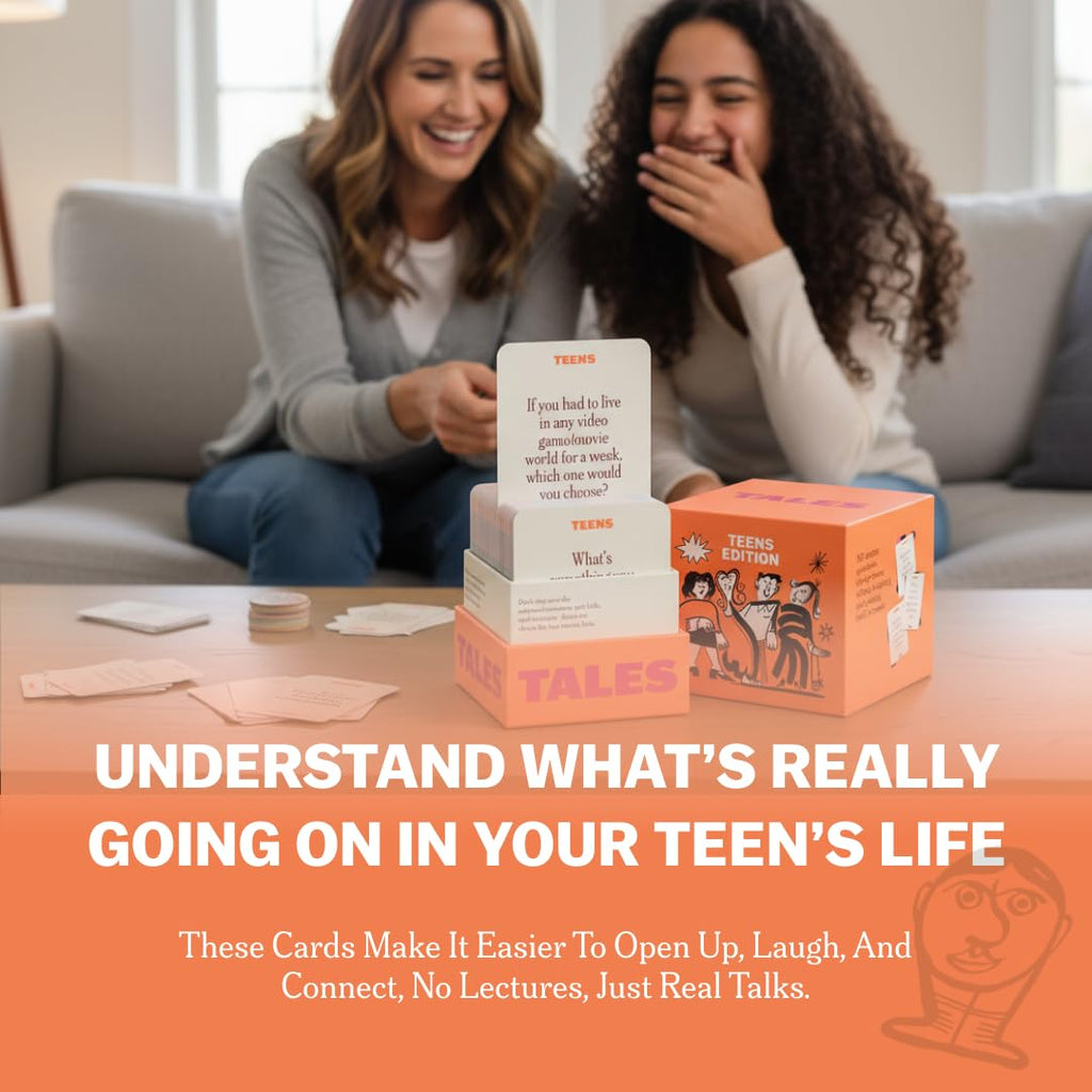 TALES 150 Conversation Cards, Family Edition, Create Meaningful Connections