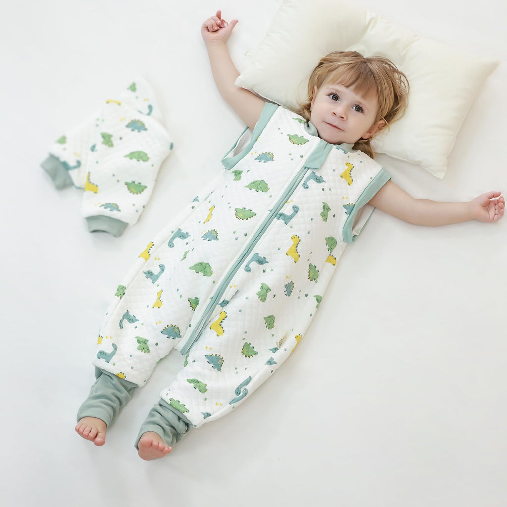 Baby Sleeping Bag with Feet, 2.0 Tog, Removable Sleeves 6-18 months
