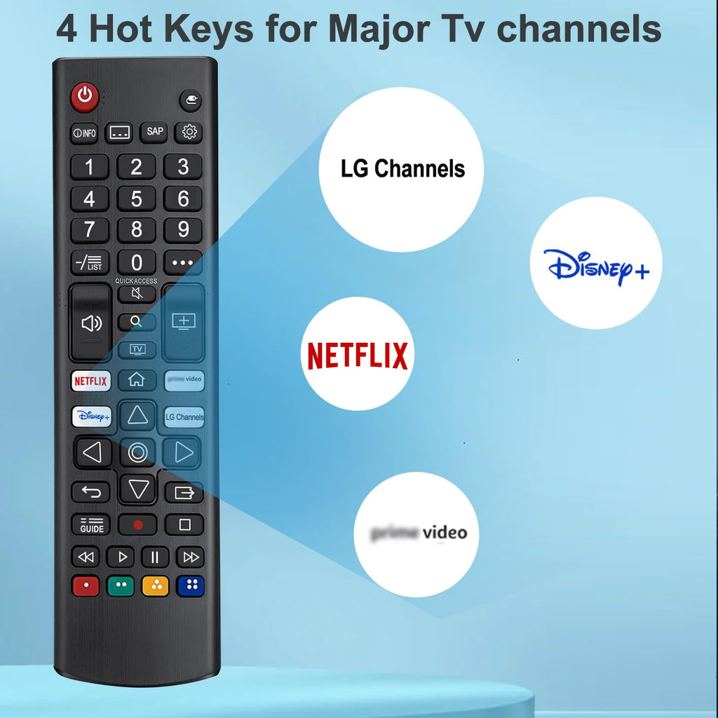 2 Pack Universal Remote for Samsung TV Remote Control with Prime Video, Netflix, Rakute TV Button, Samsung Remote Controls for Smart TV LCD UHD LED Hdtv QLED 3D 4K 8K TVs All