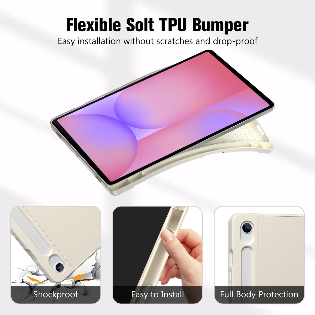 ProCase for Galaxy Tab S10 Lite/S10 FE/S9 FE 10.9" with S Pen Holder -Green