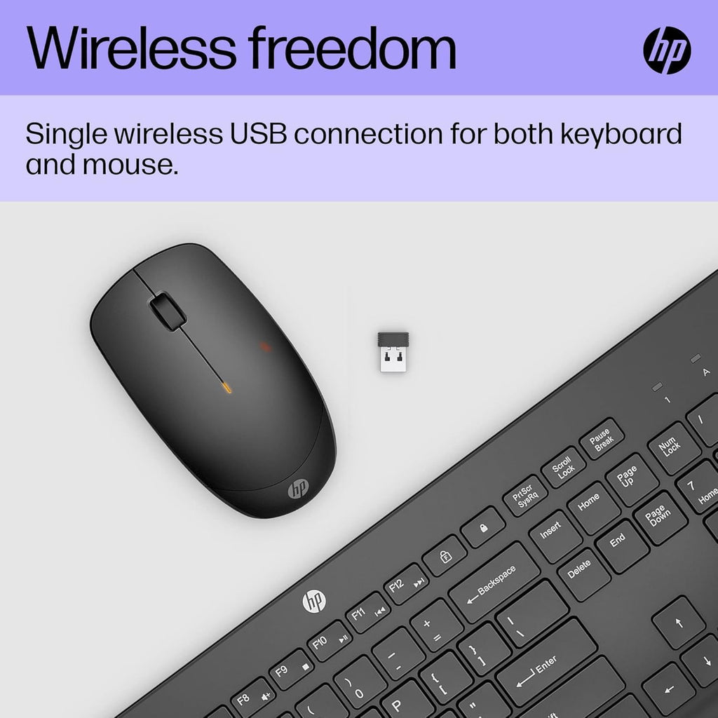 HP Home Office Bundle, 230 Wireless Mouse and Keyboard, 320 FHD USBA Webcam