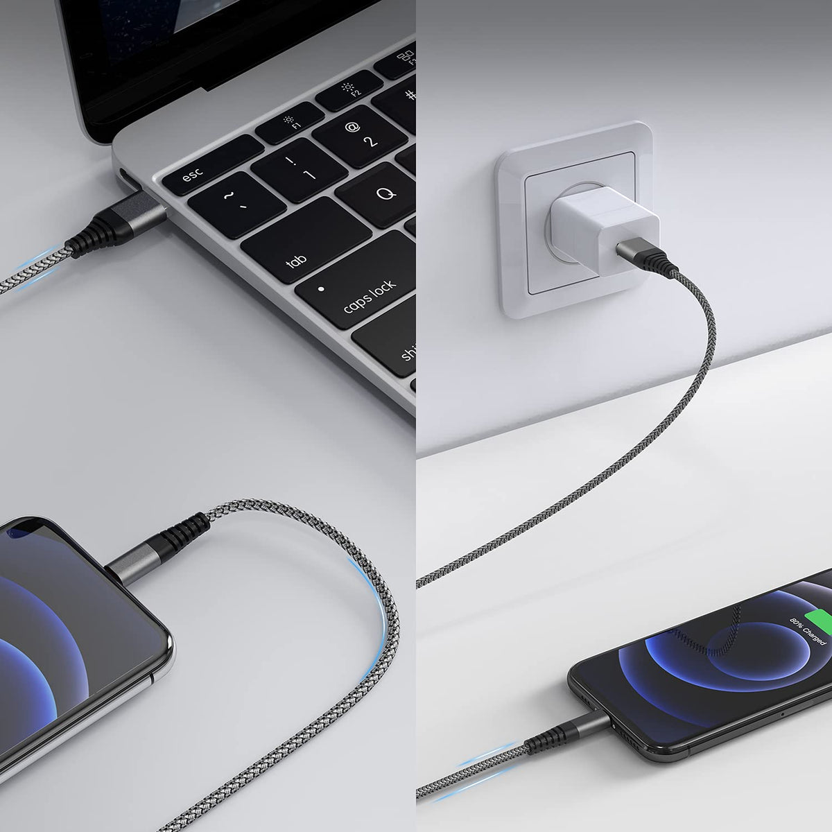 iPhone Charger 3M, 3Pack 10FT Lightning Cable Long iPhone Charger Cable
