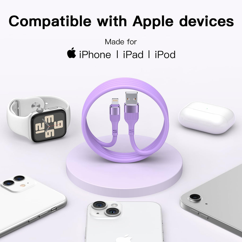 iPhone Charger Cable,4Pack 3FT/1M MFi Certified iPhone Charging Cable