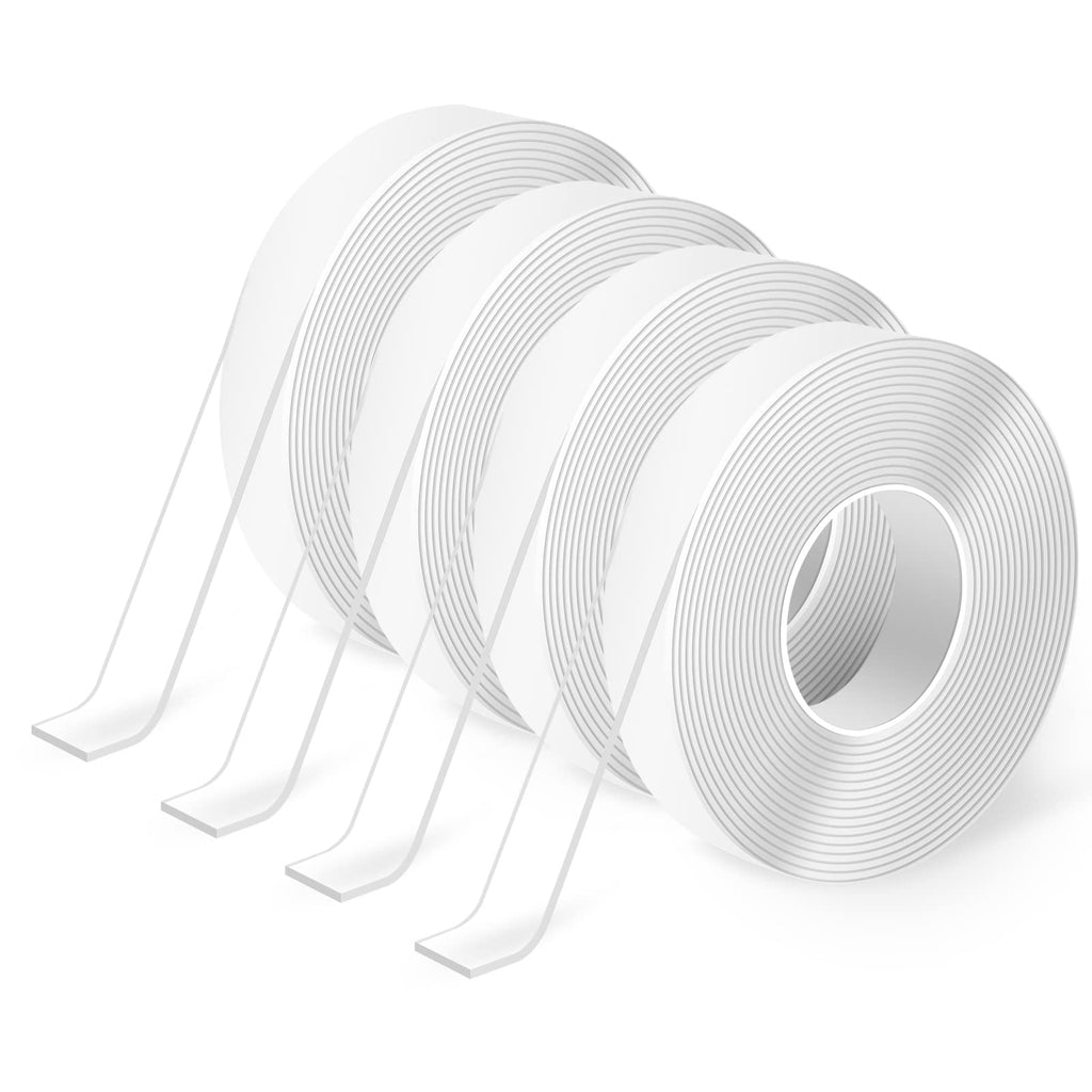 Art3d Double-Sided Tape Heavy Duty (10FT) Mounting Tape, Multipurpose Removable Adhesive Foam Tape, Reusable Transparent Tape for Paste Items, Household