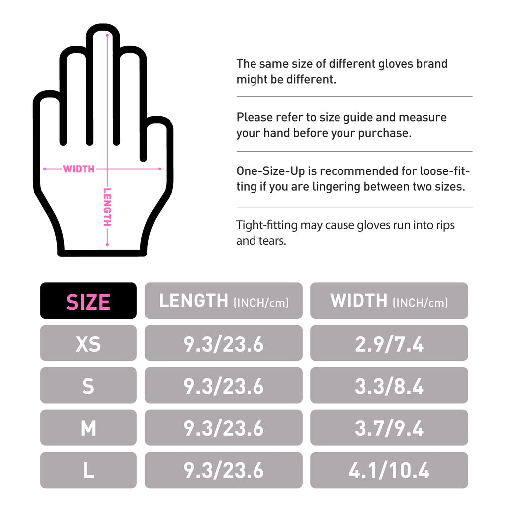 OKIAAS Vinyl Disposable Gloves, Latex-Free, Powder Free, Food Grade