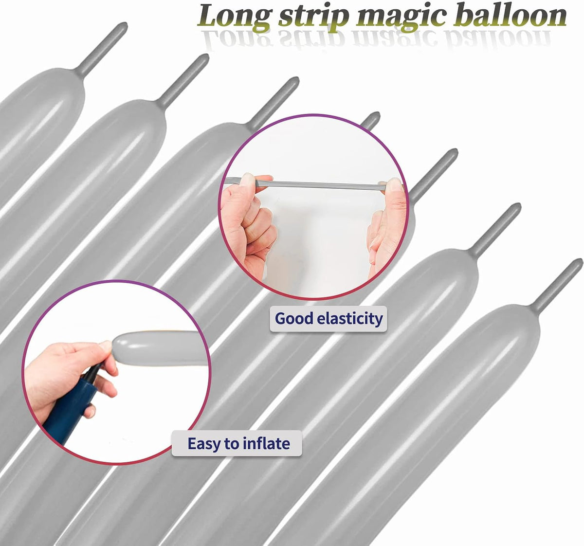 100Pcs clear 260 Balloons Clear Long Skinny Latex Balloon for Animal Ballons, Premium Quality Balloons for Beginners Baloons Making Kid's Carnivals Party Decoartion